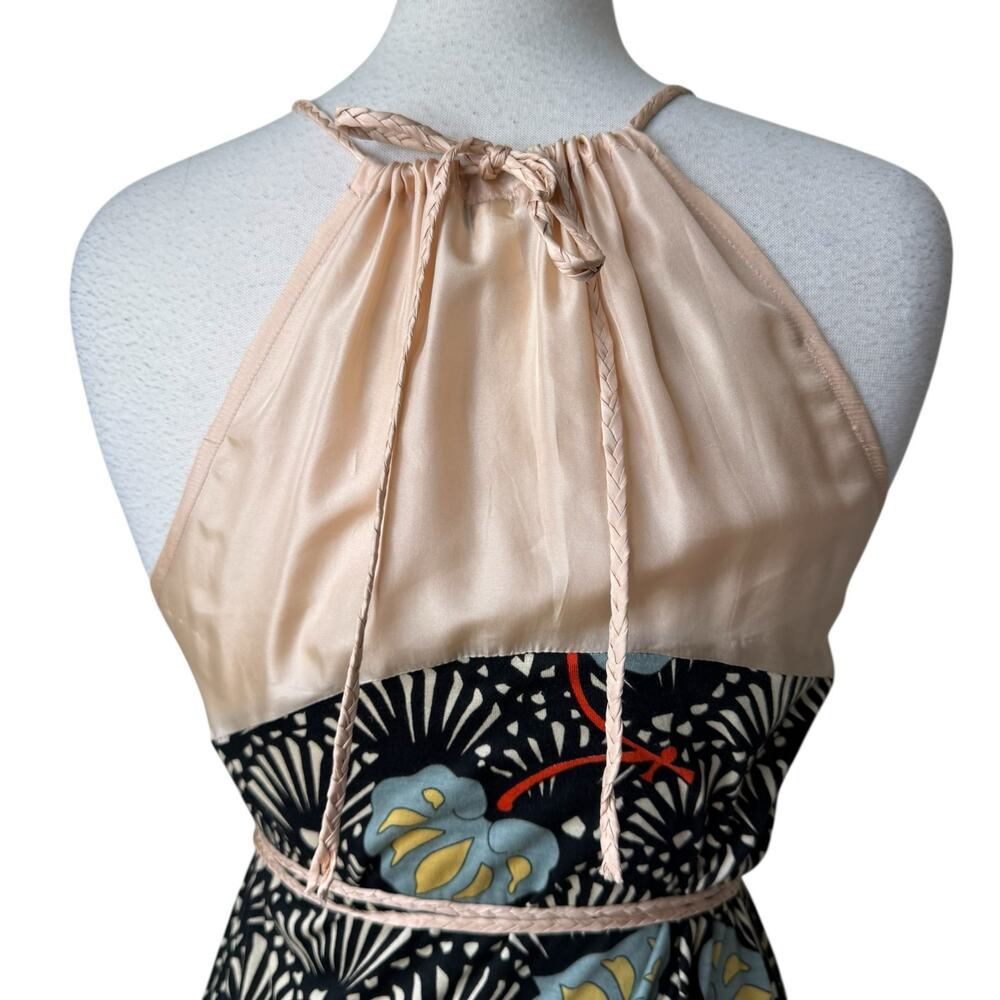 HOSS INTROPIA Printed Halter Maxi Dress Size Small - Picture 4 of 9